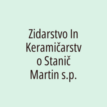 Zidarstvo In Keramičarstvo Stanič Martin s.p. - Logotip