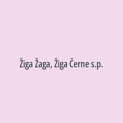 Žiga Žaga, Žiga Černe s.p. - Logotip