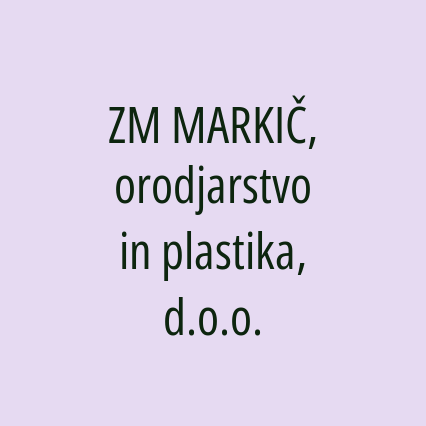 ZM MARKIČ, orodjarstvo in plastika, d.o.o. - Logotip