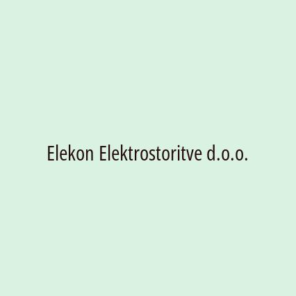 Elekon Elektrostoritve d.o.o.