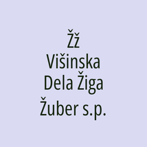 Žž Višinska Dela Žiga Žuber s.p. - Logotip