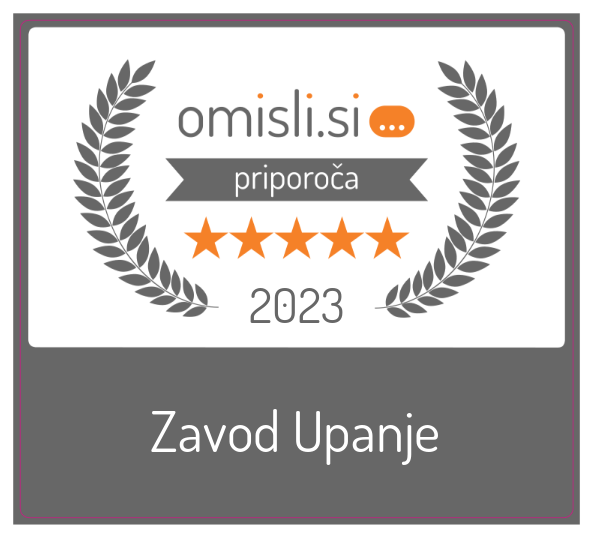 Zavod Upanje na Omisli.si - Ocena strank 5.0 od 1