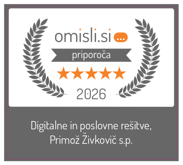 Digitalne in poslovne rešitve, Primož Živkovič s.p. na Omisli.si - Ocena strank 5.0 od 3