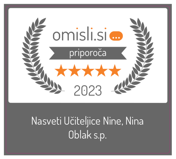 Nasveti Učiteljice Nine, Nina Oblak s.p. na Omisli.si - Ocena strank 5.0 od 2