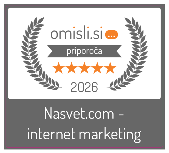 Nasvet.com - internet marketing na Omisli.si - Ocena strank 5.0 od 8