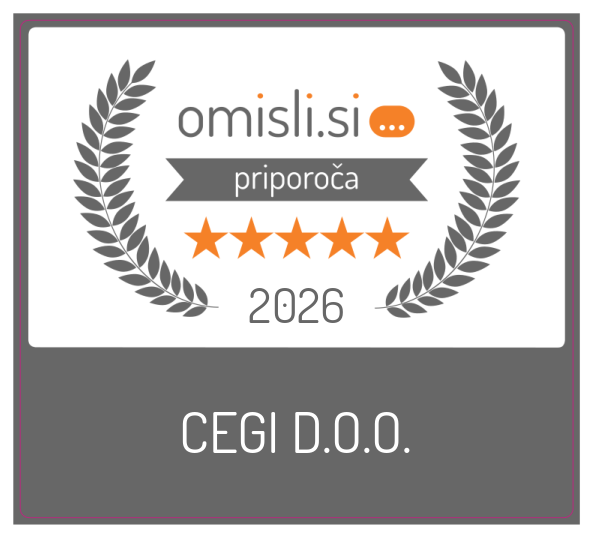 CEGI D.O.O. na Omisli.si - Ocena strank 5.0 od 1