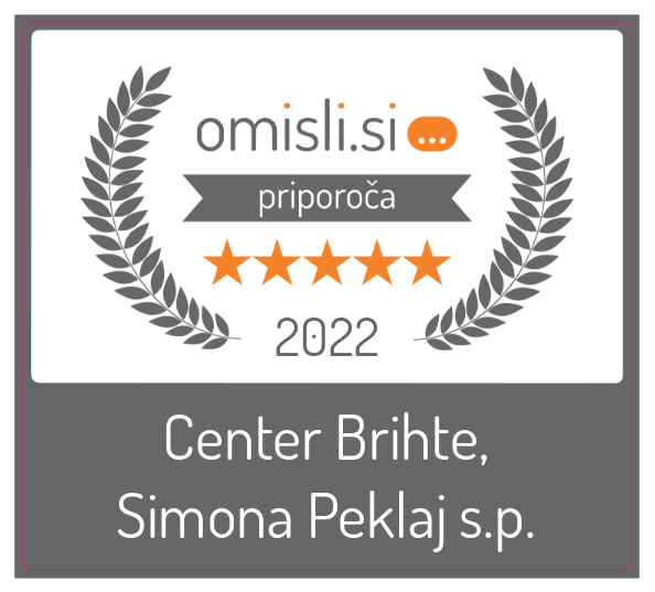 Center Brihte - Simona Peklaj s.p. na Omisli.si - Ocena strank 5.0 od 6