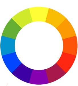 Barvni krog vam lahko pomaga izbrati kontrastne barve - komplementarne so tiste, ki si stojijo nasproti. 