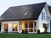 sončna elektrarna cena moderna hiša streha