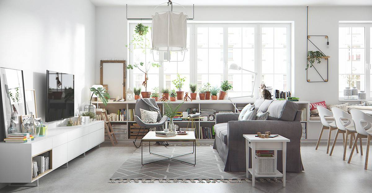 ideje za interier in notranje oblikovanje doma - skandinavski stil 2