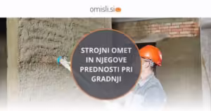 Strojni omet omogoča hitrejšo izvedbo, bolj gladke površine in trajno zaščito sten.
